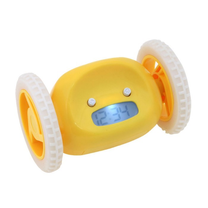убегающий будильник alarm clocky run (желтый)