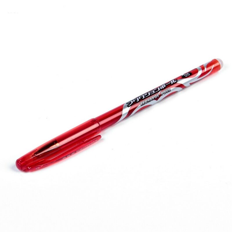 ручка гелевая - пиши-стирай, 0,5мм стержень красный.