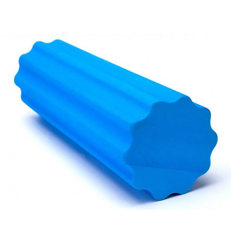 валик для фитнеса массажный "роллер", цвет: синий