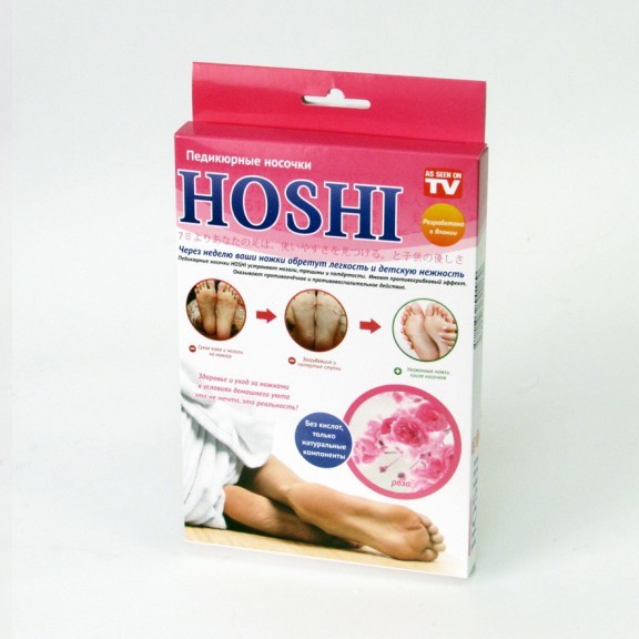 японские педикюрные носочки hoshi - роза купить.