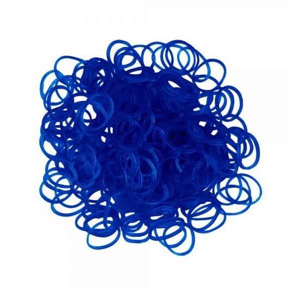 набор резинок rubber band - 600 шт, темно-синий.